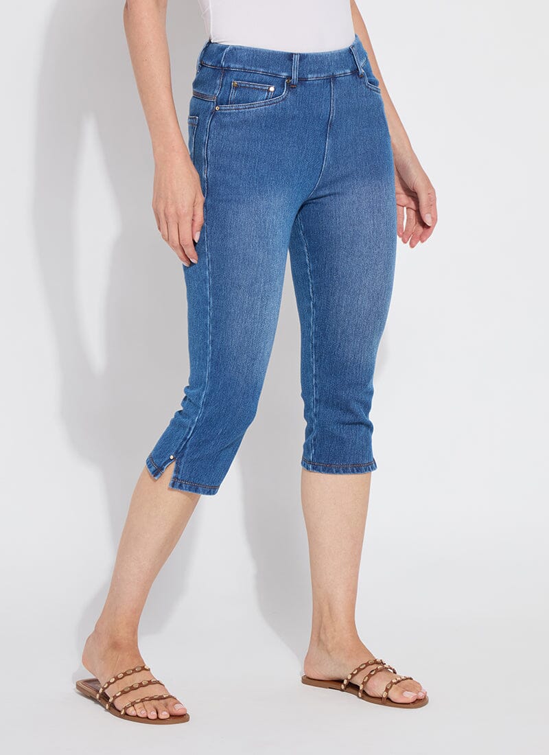 Image of Granada Front Pocket Capri Denim (18.5