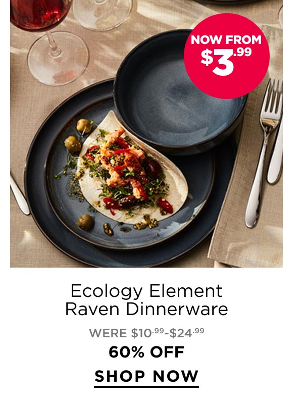 Ecology Element Raven Dinnerware