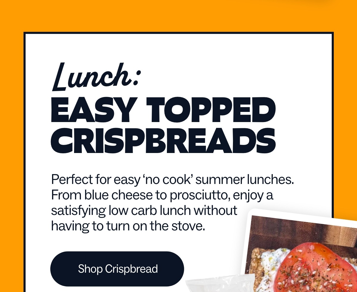 Easy topped crispbreads