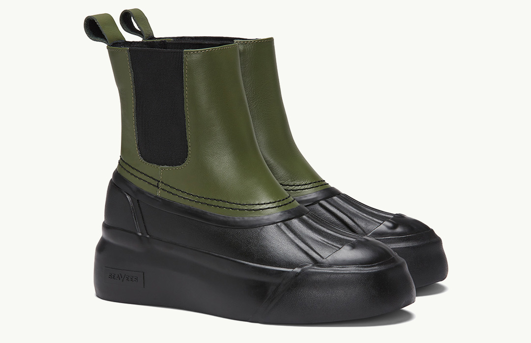The Chalet Chelsea Boot in Utility Olive