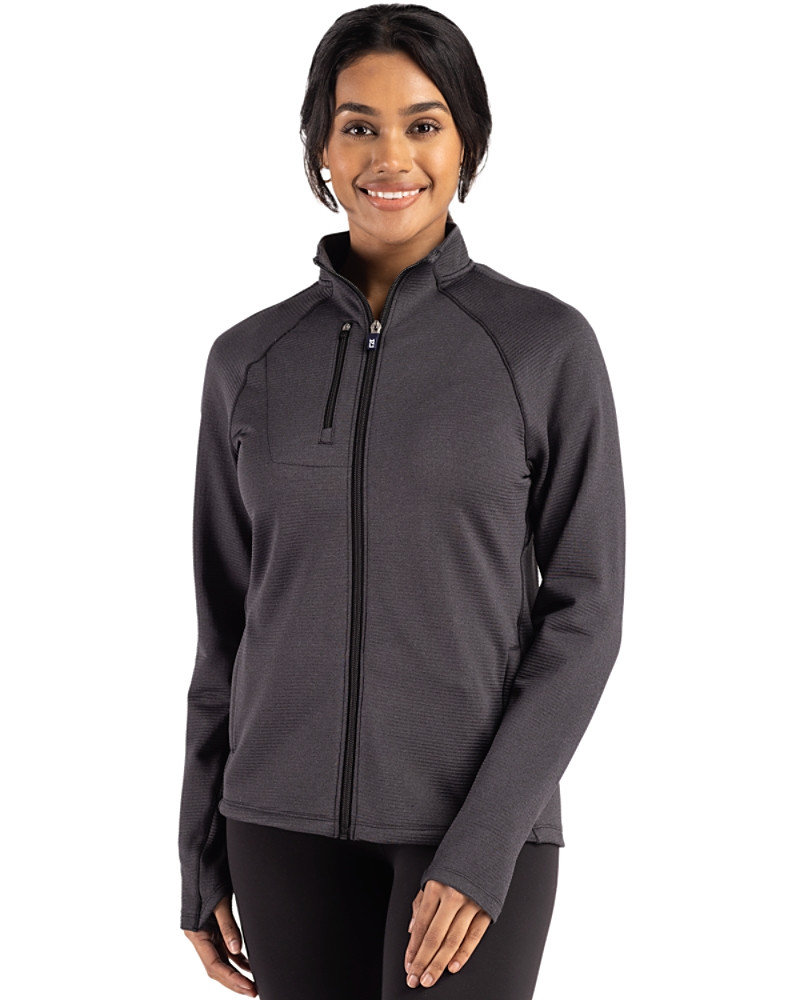 Image of Cutter & Buck Peshastin Fleece Recycled Womens Full Zip Jacket