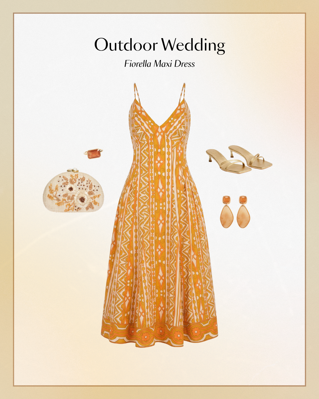 yellow and white fiorella maxi dress