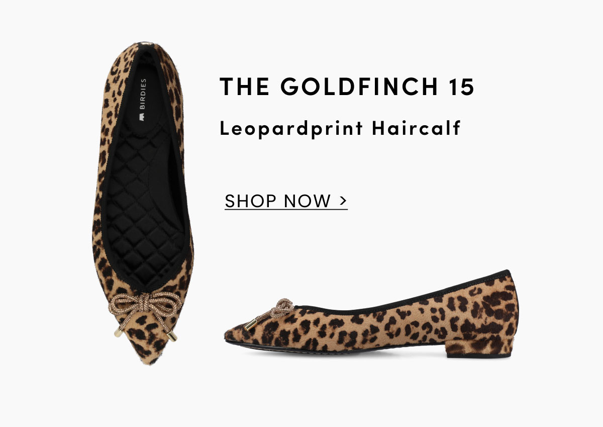 The Goldfinch 15 in Leopard Print Haircalf