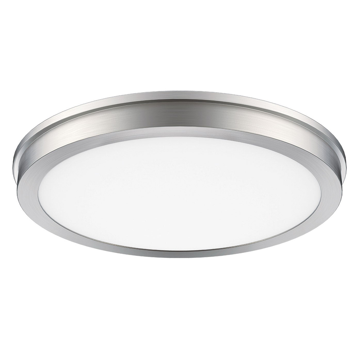 Energetic 14-inch LED Brushed Nickel Flush Mount Light