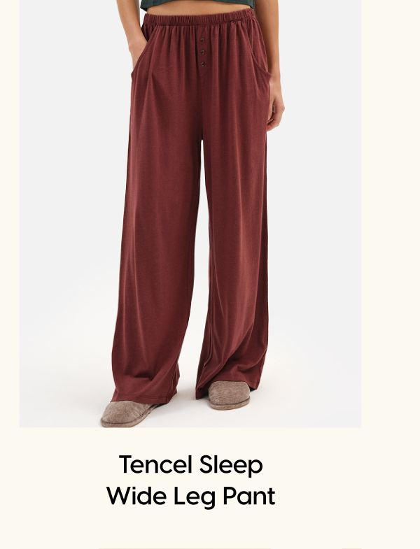 Tencel Sleep Wide Leg Pant