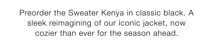 Sweater Kenya Jacket in Black
