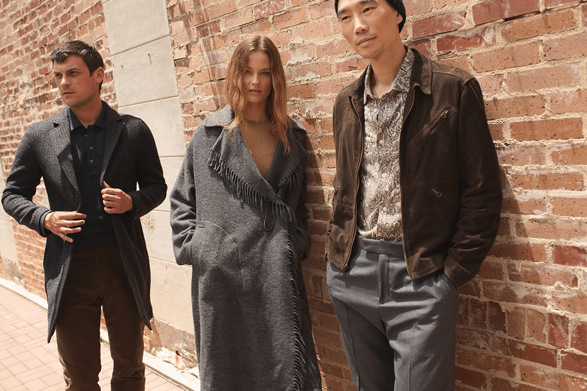 Models wear Billy Reid