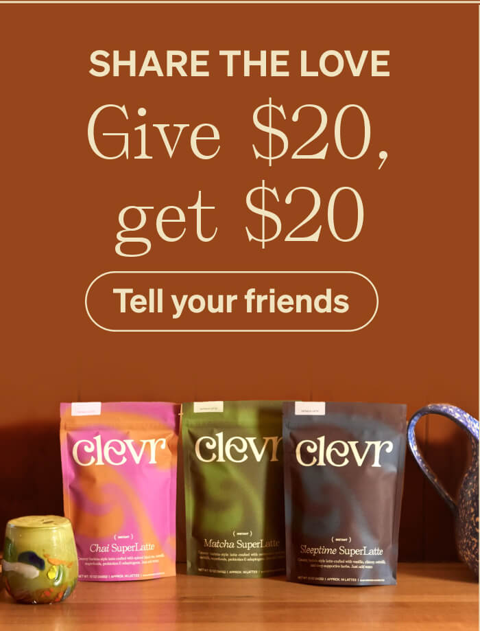 SHARE THE LOVE Give $20, get $20 Tell your friends.
