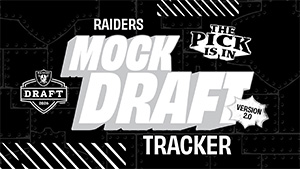 Raiders 2026 Mock Draft Tracker