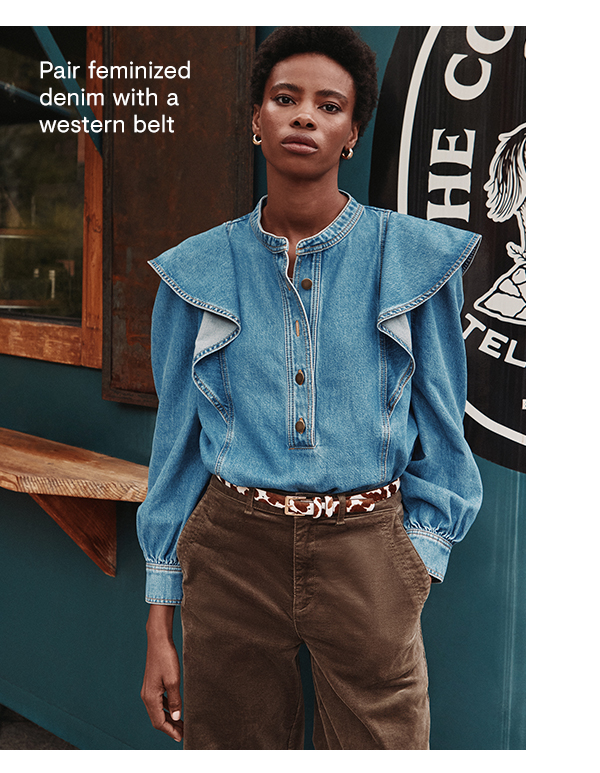 Denim top