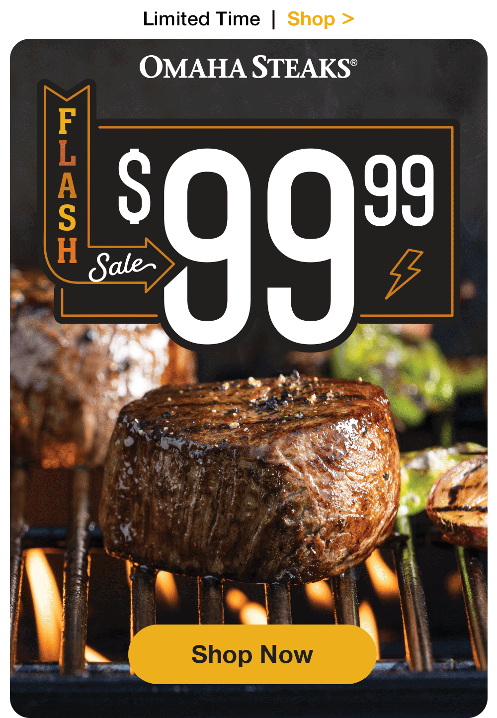 Limited Time | Shop >  OMAHA STEAKS® | $99.99 Flash Sale || Shop Now