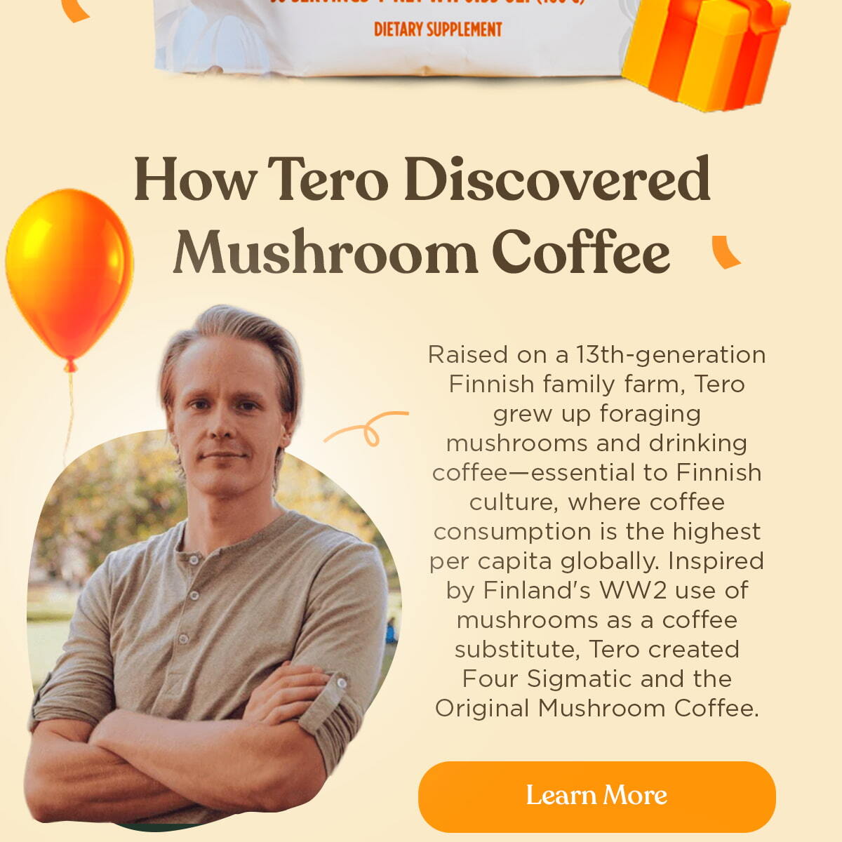 How Tero Discovered Mushroom Coffee