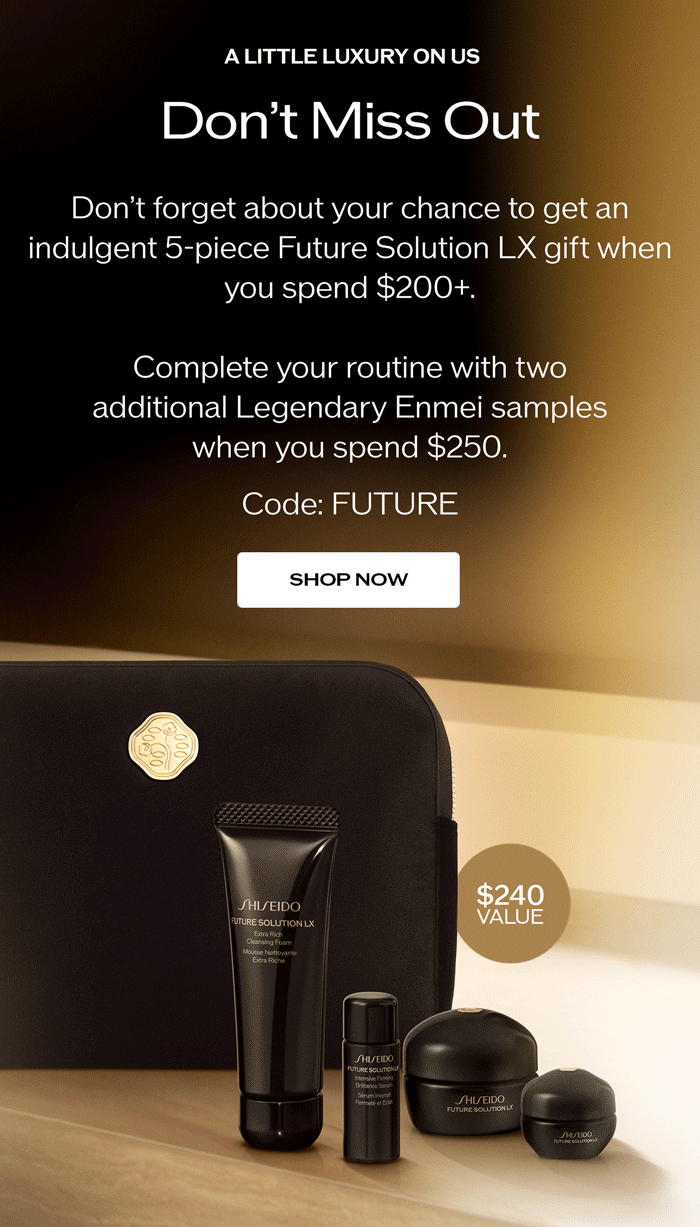 Complete your routine with two additional Legendary Enmei samples when you spend $250