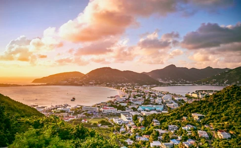 Philipsburg Harbor Sunset St Martin