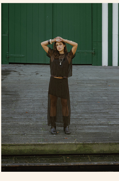 Ari Sheer Midi Skirt