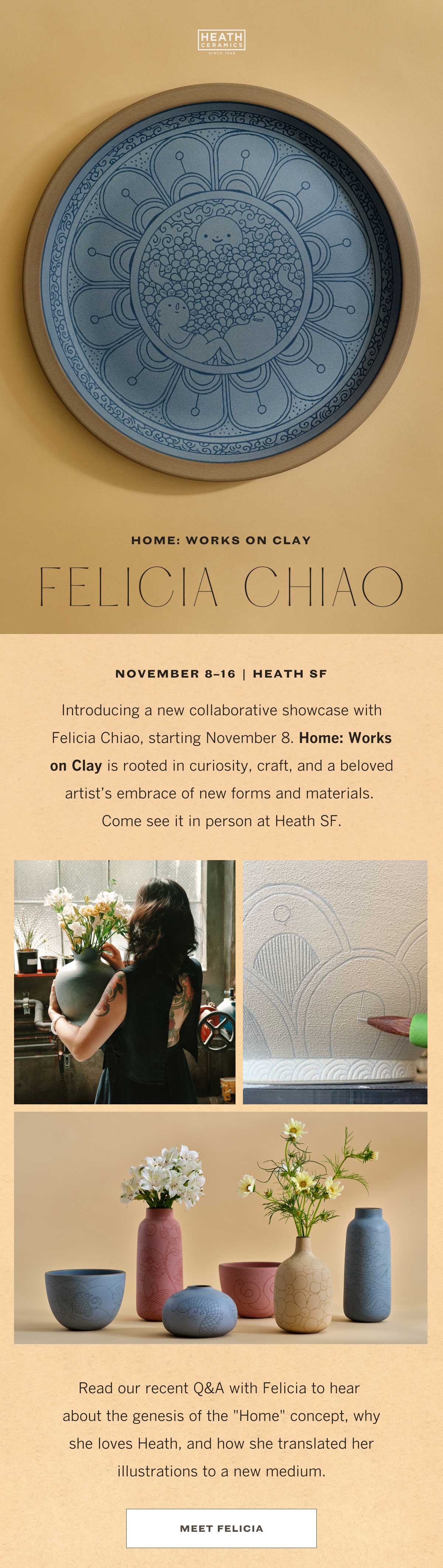 Read our recent Q&A with artist Felicia Chiao