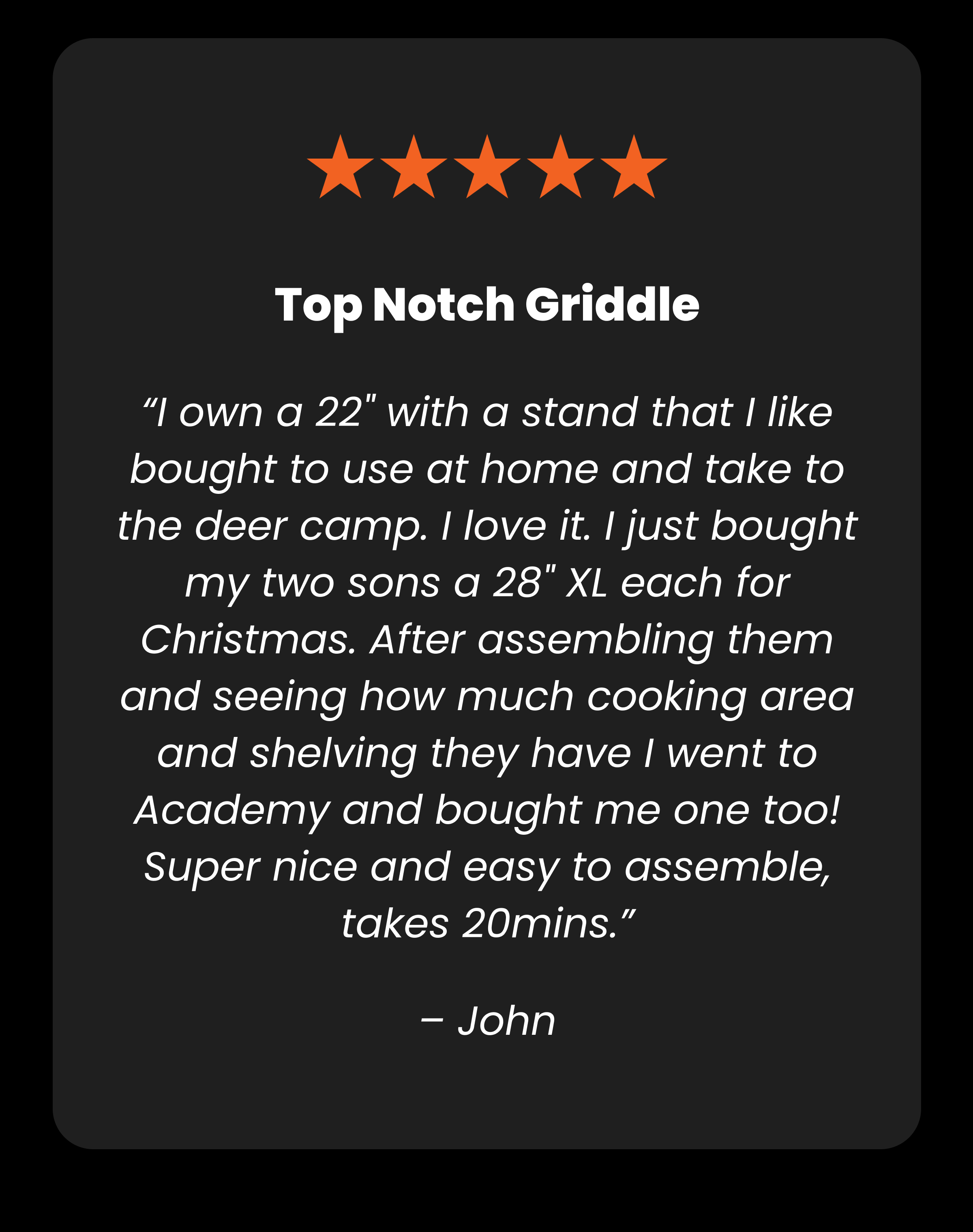 Review - Top Notch Griddle