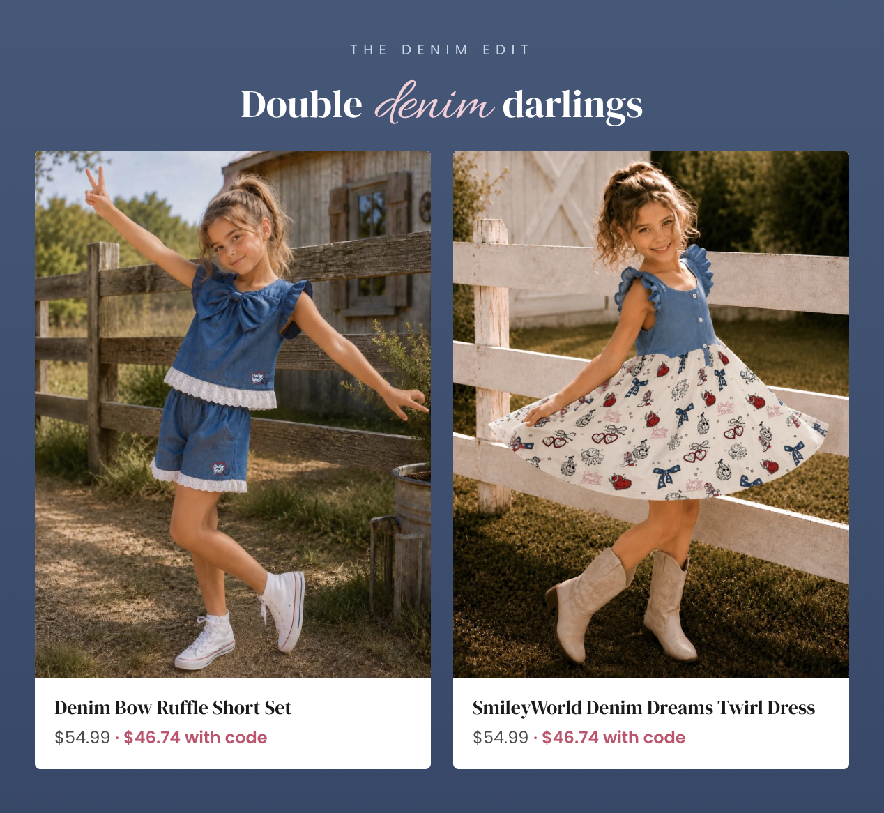 The Denim Edit Double denim darlings