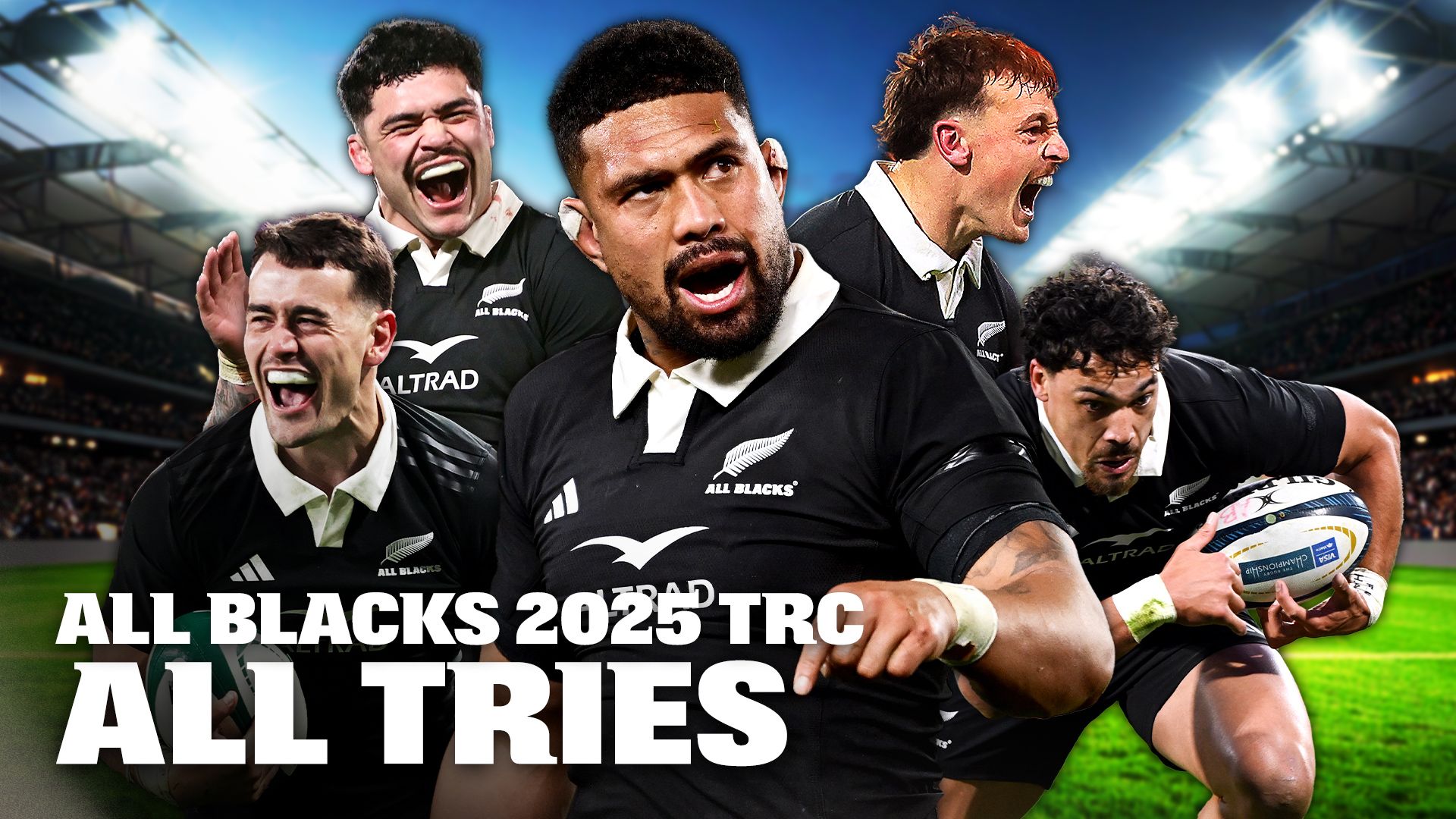 Every All Blacks try from the 2025 Rugby Championship