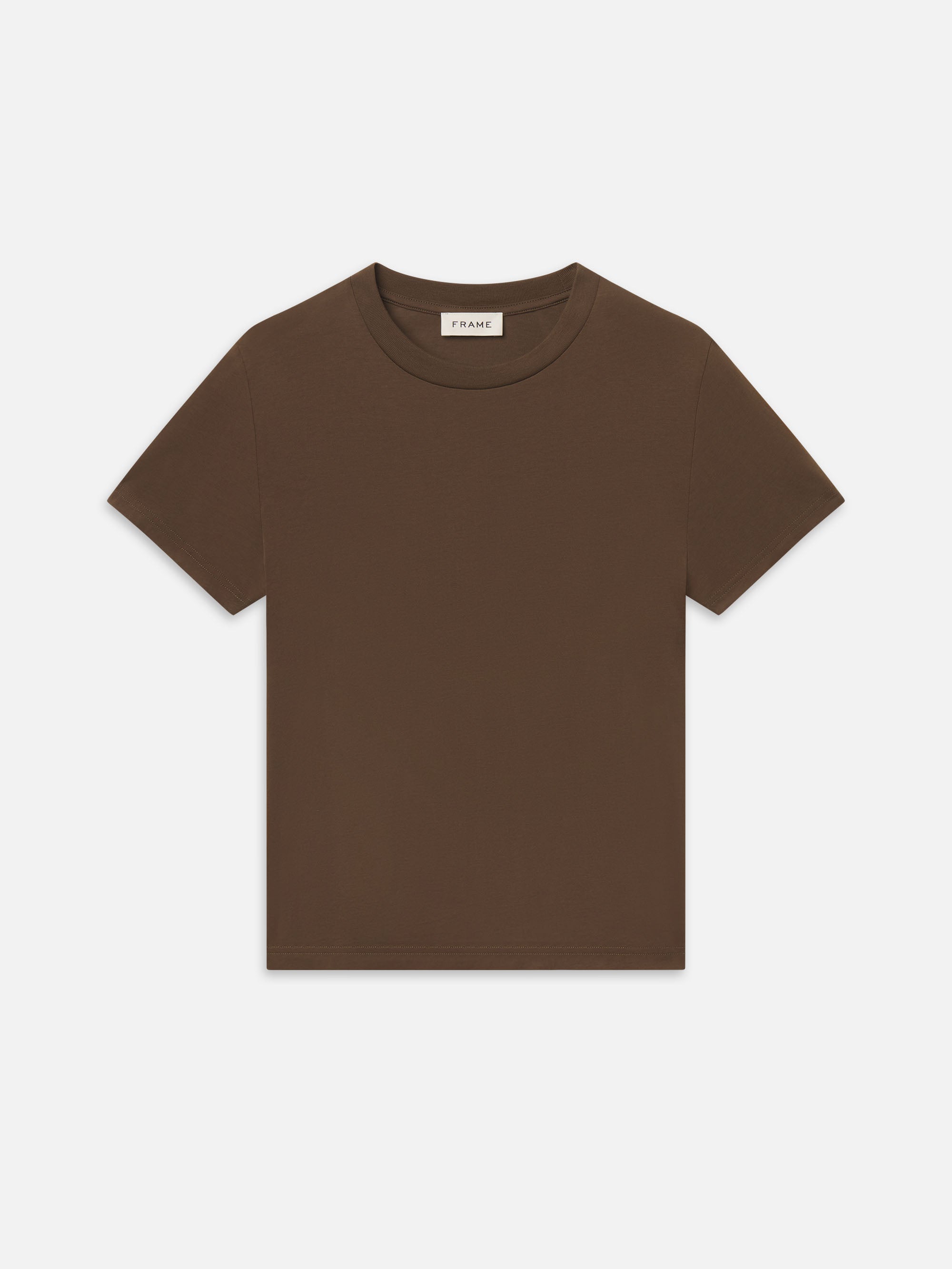 LIGHT COTTON TEE IN DEEP OLIVE