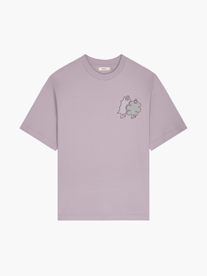Pangaia x Gasius Oversized T-shirt—Raisin Purple