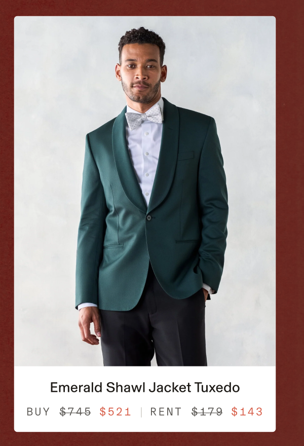 Emerald Shawl Jacket Tuxedo