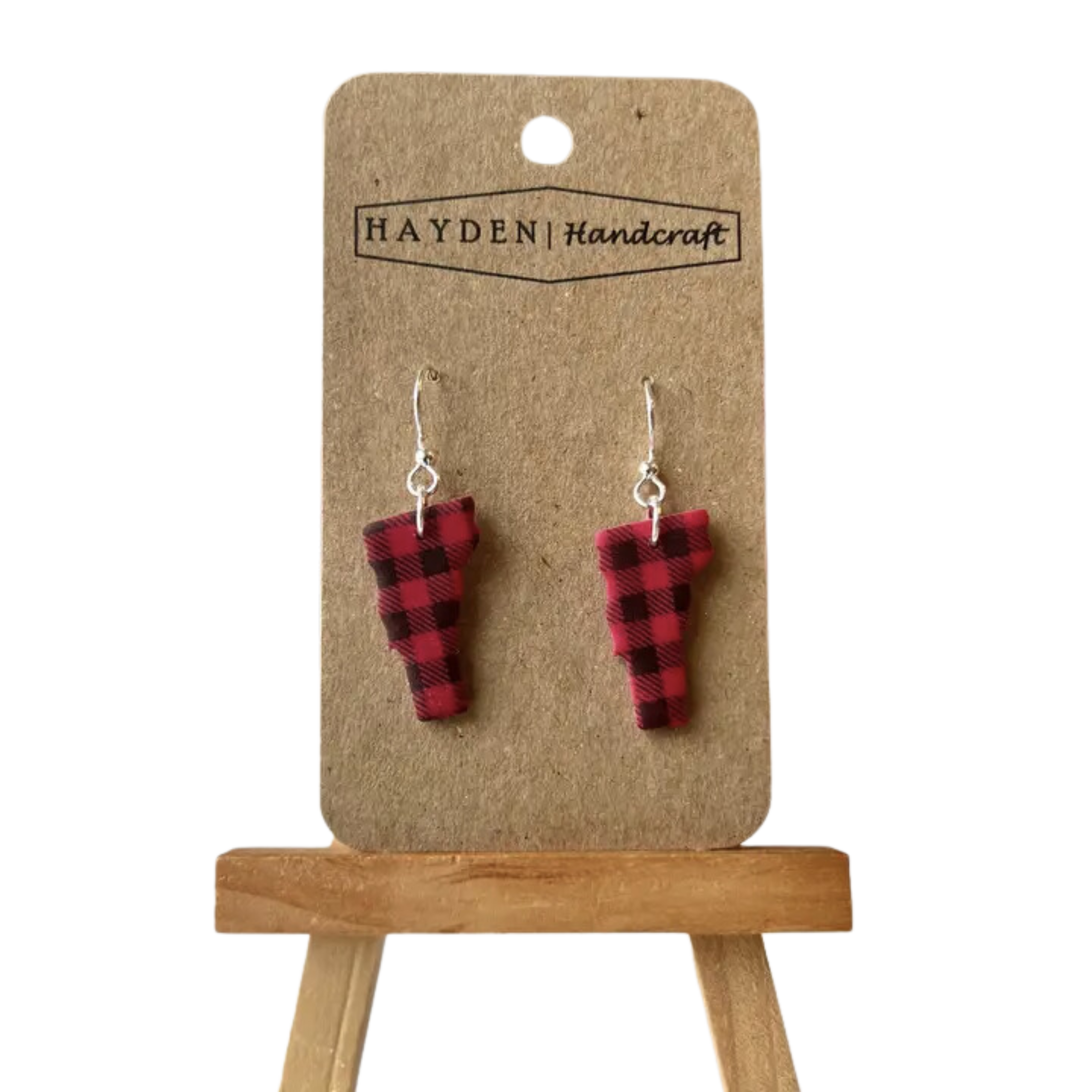 Image of Buffalo Plaid Vermont Earrings