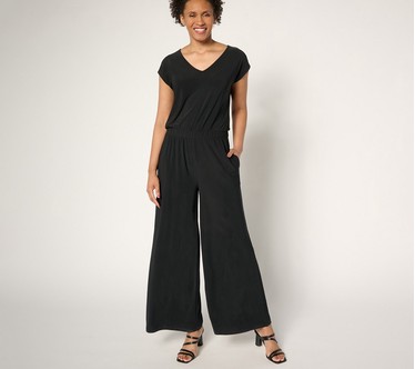 Attitudes by Renee Regular Como Jersey Printed Jumpsuit
