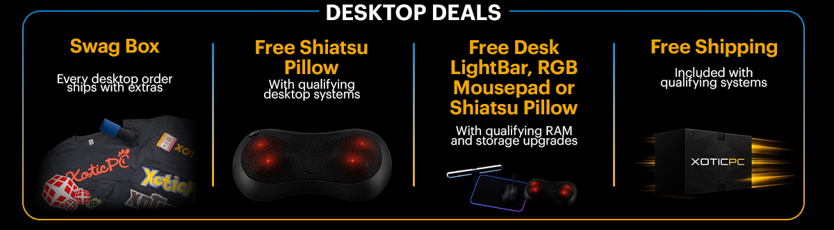 Fully custom performance built around your games, style, and upgrade plans.