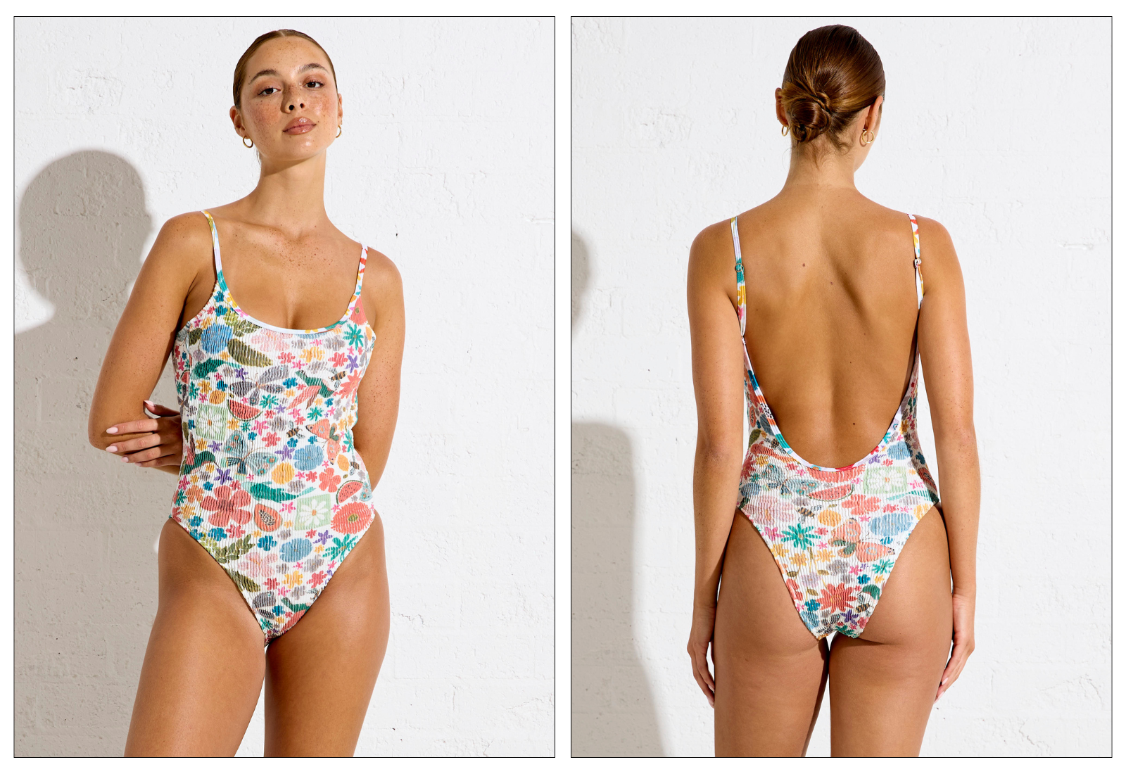 model wearing cotton bikini