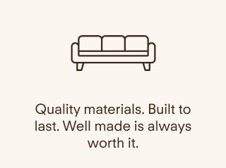 Quality materials.&nbsp; Well made, is always&nbsp;worth it.