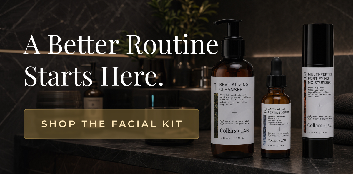 Sharp From The Collar Up. Shop the facial Kit