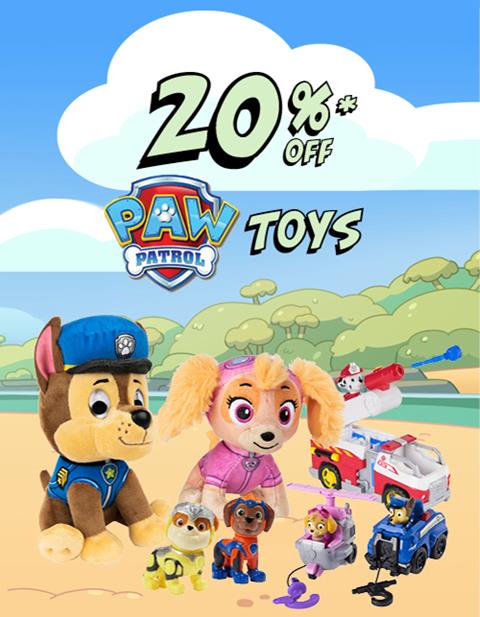 20% Off Paw Patrol Toys