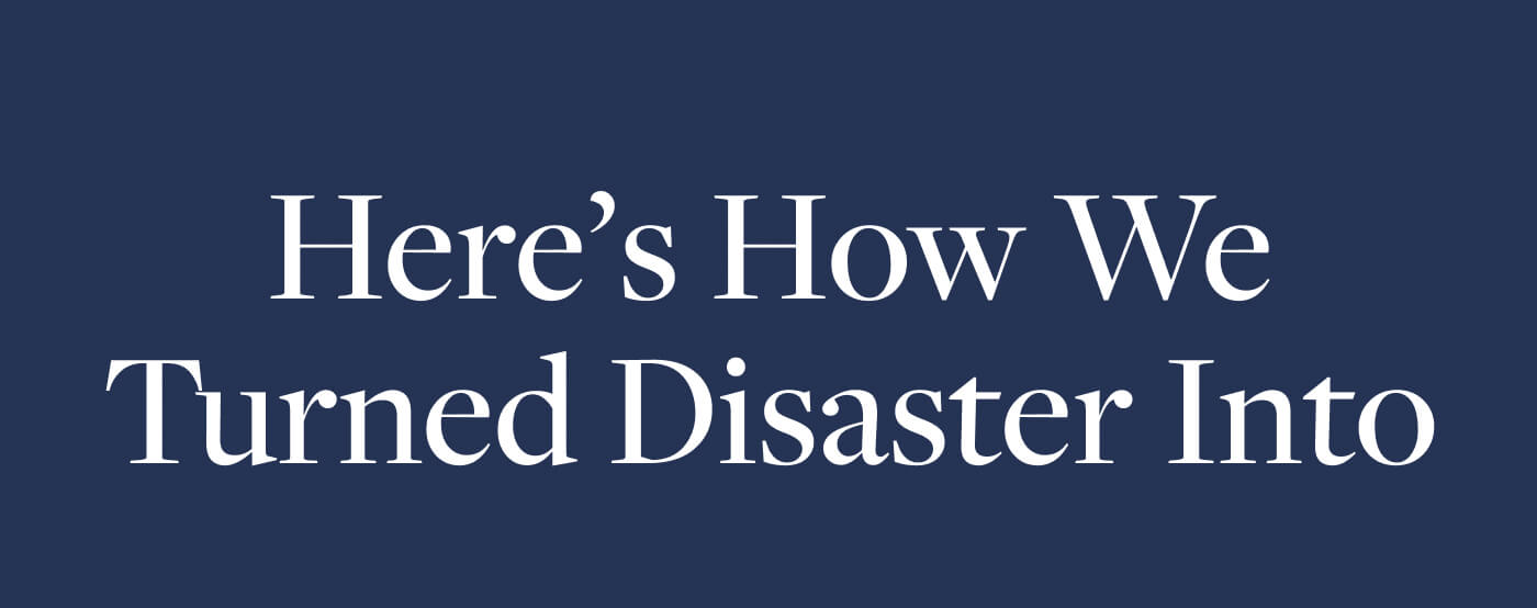 Here's How We Turned Our Disaster Into Dream Bags