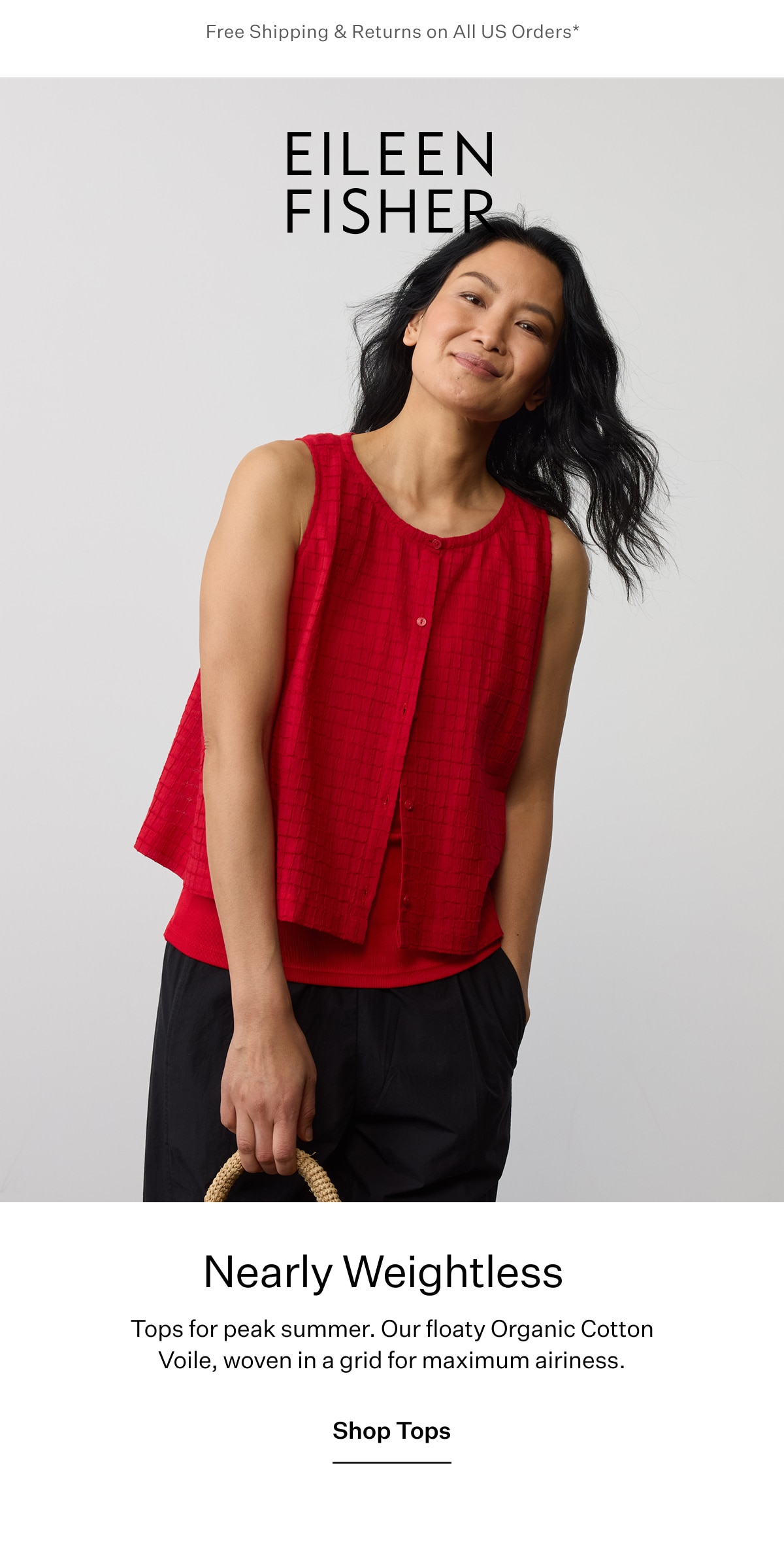 EILEEN FISHER - Nearly Weightless - Shop Tops