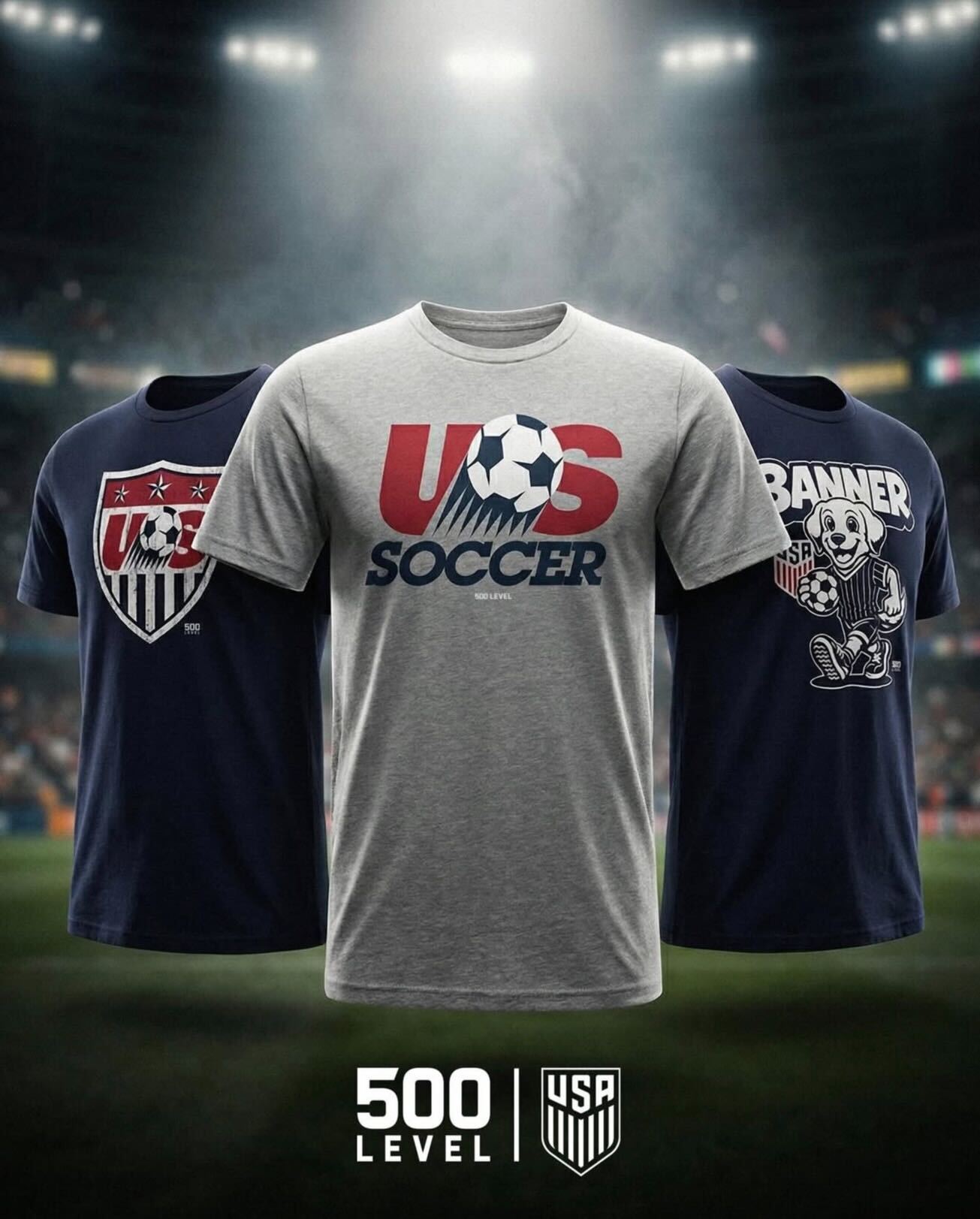 an image of a group of t - shirts with a soccer player on them