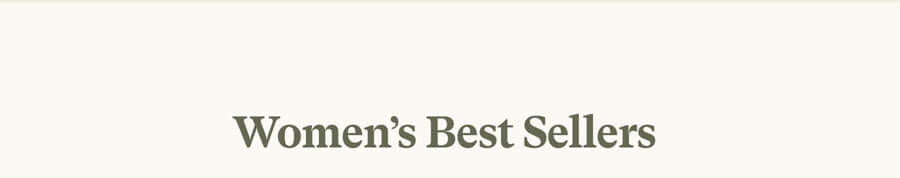 Shop women's best sellers