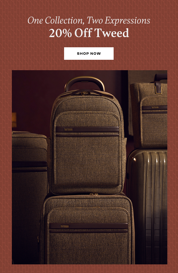 One Collection, Two Expressions: 20% Off Tweed