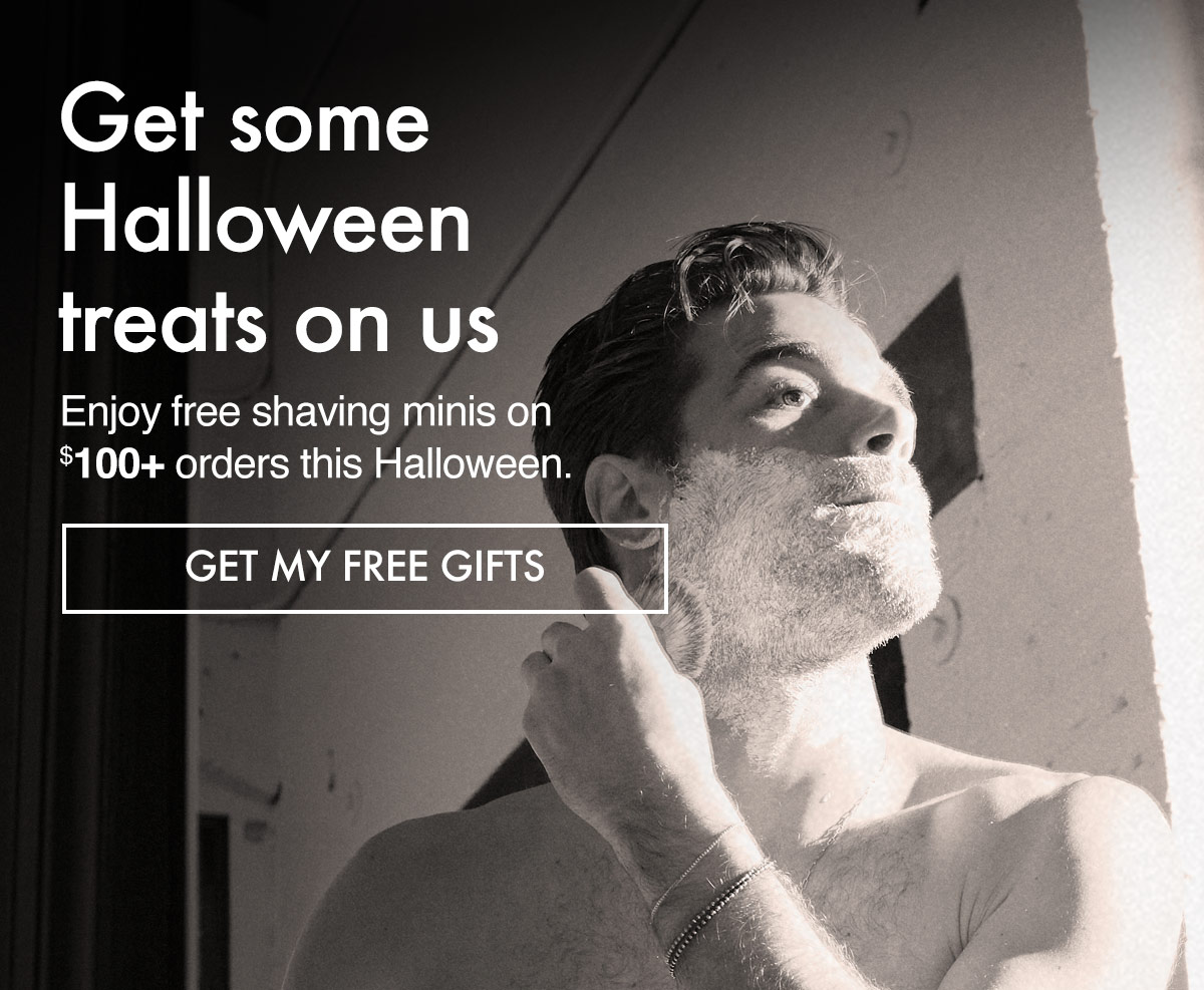 Save $20 on $100 or $50 on $200 automatically at The Art of Shaving—premium grooming essentials for less this Halloween.