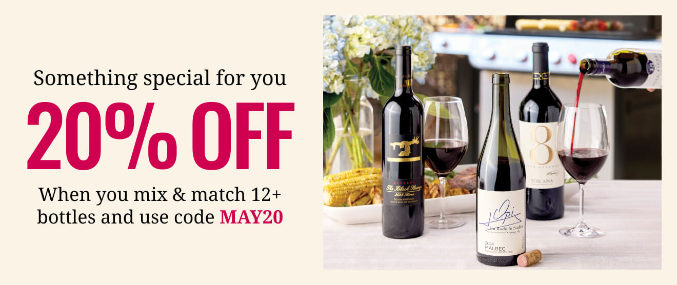 20% off when you mix and match 12+ bottles
