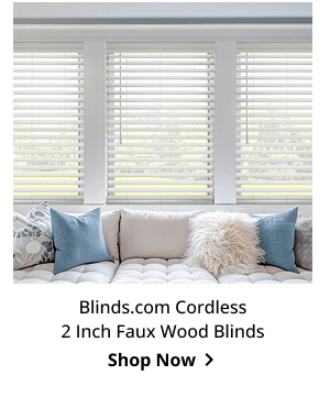 Blinds.com Cordless 2 Inch Faux Wood Blinds | Shop Now >