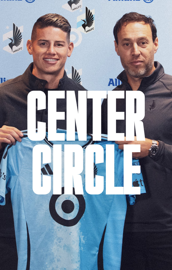 James Rodríguez and MNUFC CSO Khaled El-Ahmad