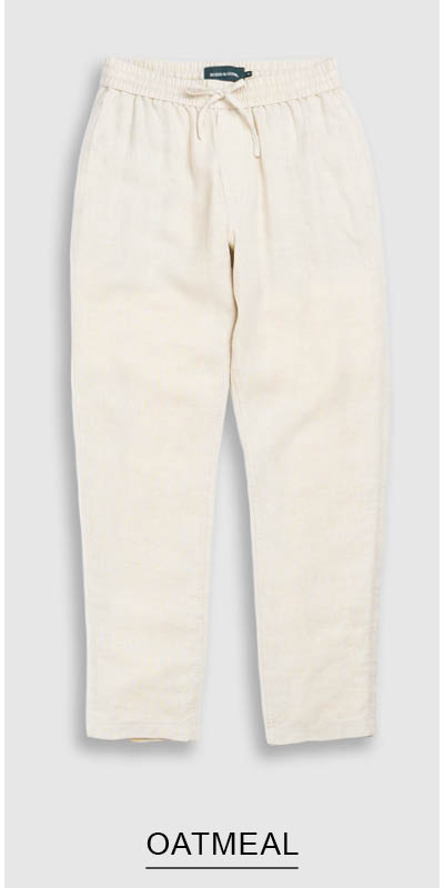 Shop Linen Resort Pant, Oatmeal online and instore at Rodd & Gunn