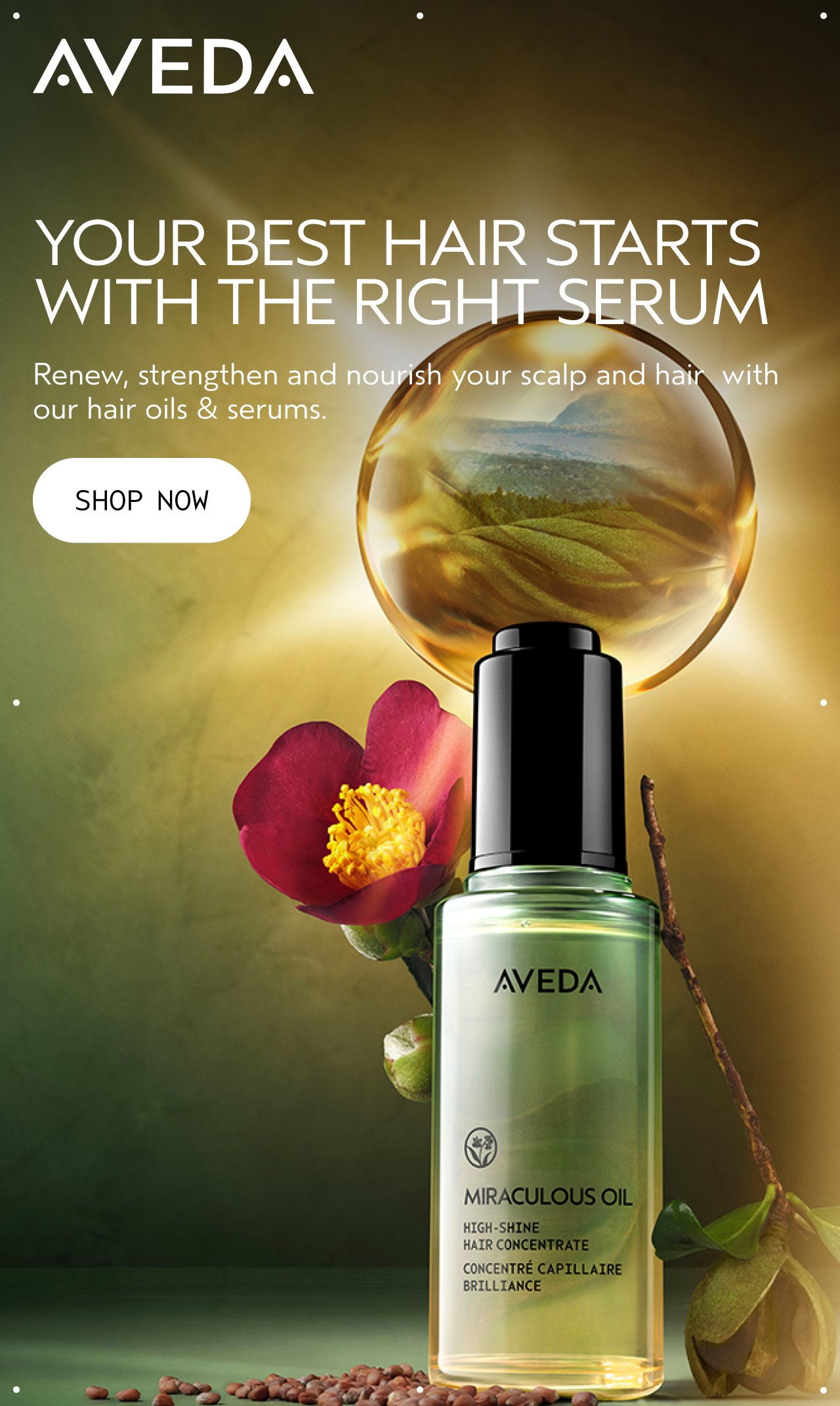 YOUR BEST HAIR STARTS WITH THE RIGHT SERUM | Renew, strengthen and nourish your scalp and hair with our hair oils & serums. | SHOP NOW