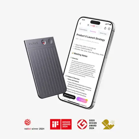 Save 15% on PLAUD NOTE | AI Voice Recorder (Black Magnetic Case Included)
