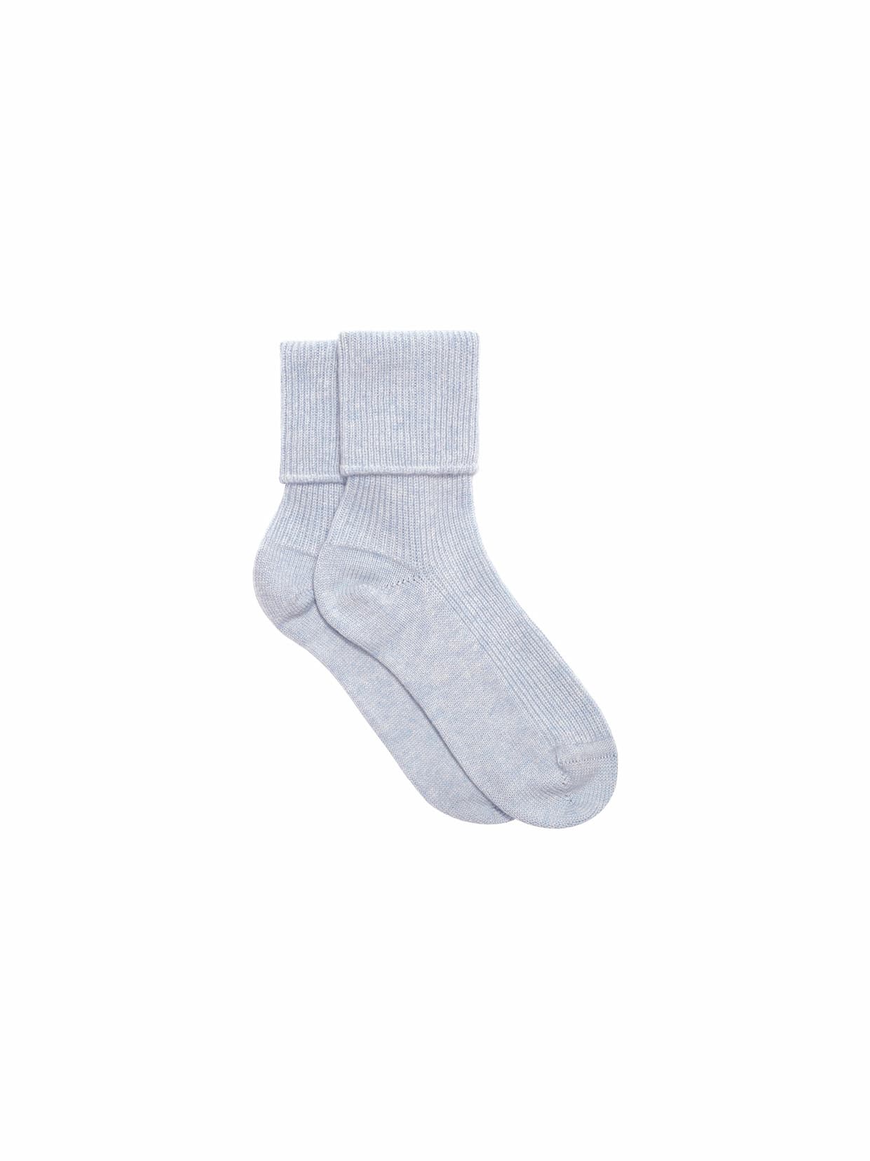 Cashmere Bed Socks - Pale Blue