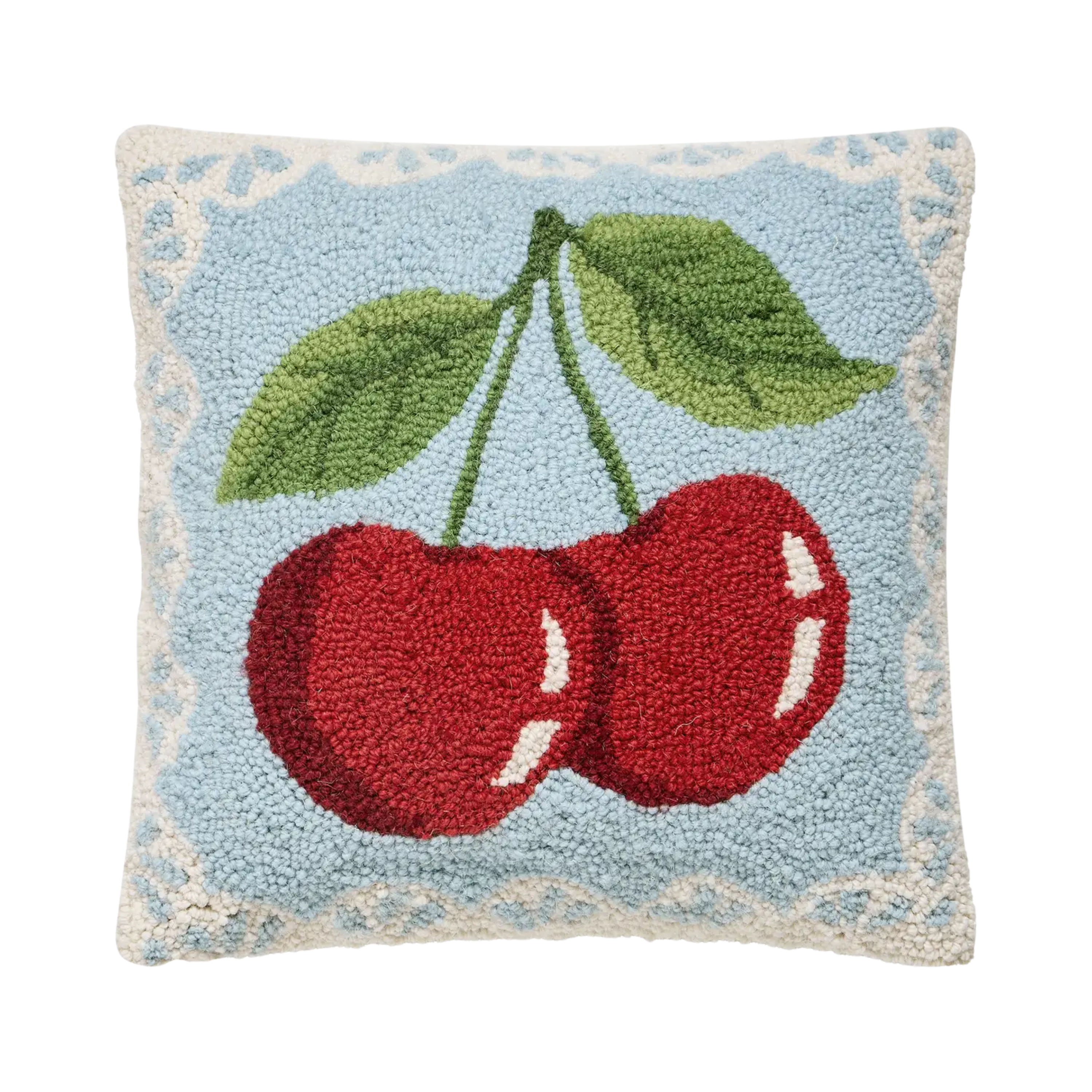 Image of Cherry Lace Hook Pillow
