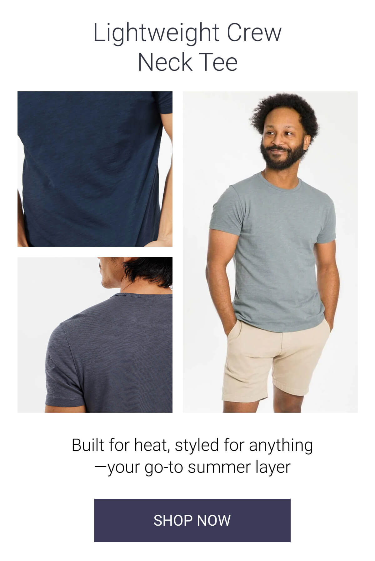 Lightweight Crew Neck Tee