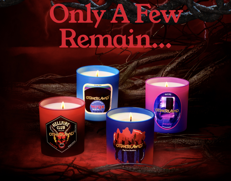 The mist is clearing, and our Stranger Things collection is nearly gone. Only a few pieces remain before they disappear into the void. 