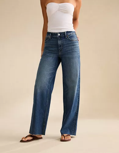 AE Super High-Waisted Baggy Wide-Leg Jean